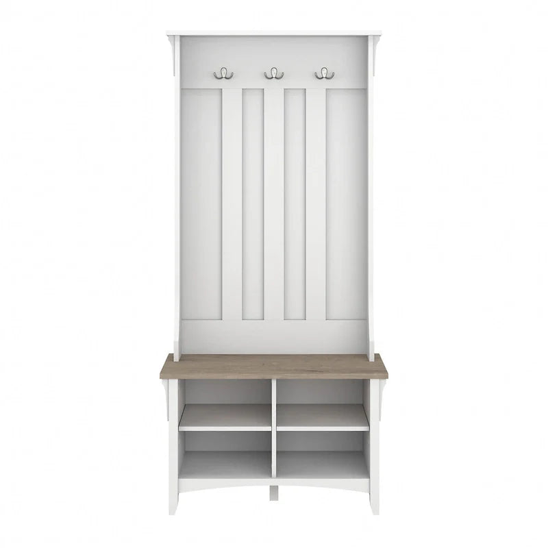 Hall Tree with Shoe Storage Bench and Coat Hooks