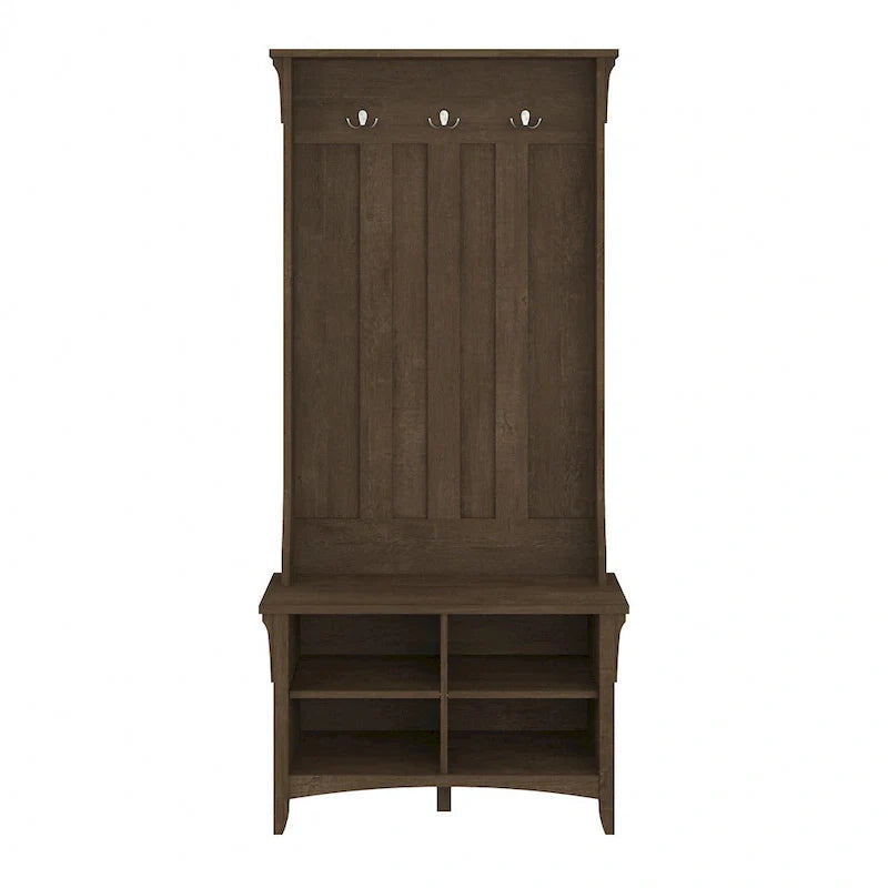 Hall Tree with Shoe Storage Bench and Coat Hooks