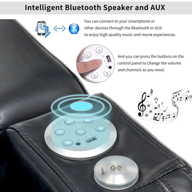 Power Recliner Chair with USB Ports and Cup Holder