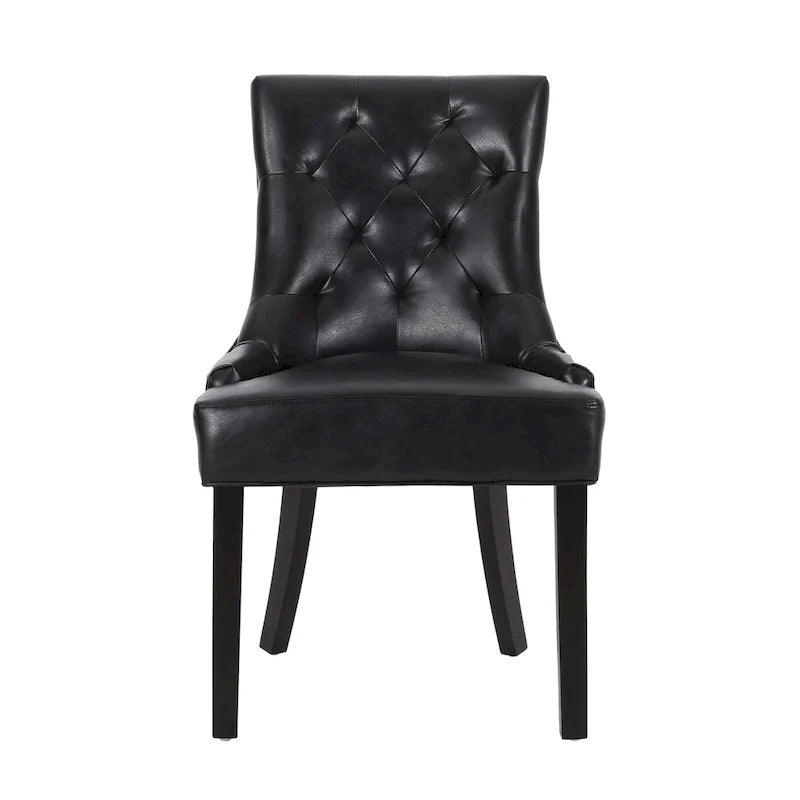 Tufted Dining Chairs with Armrests, Set of 6