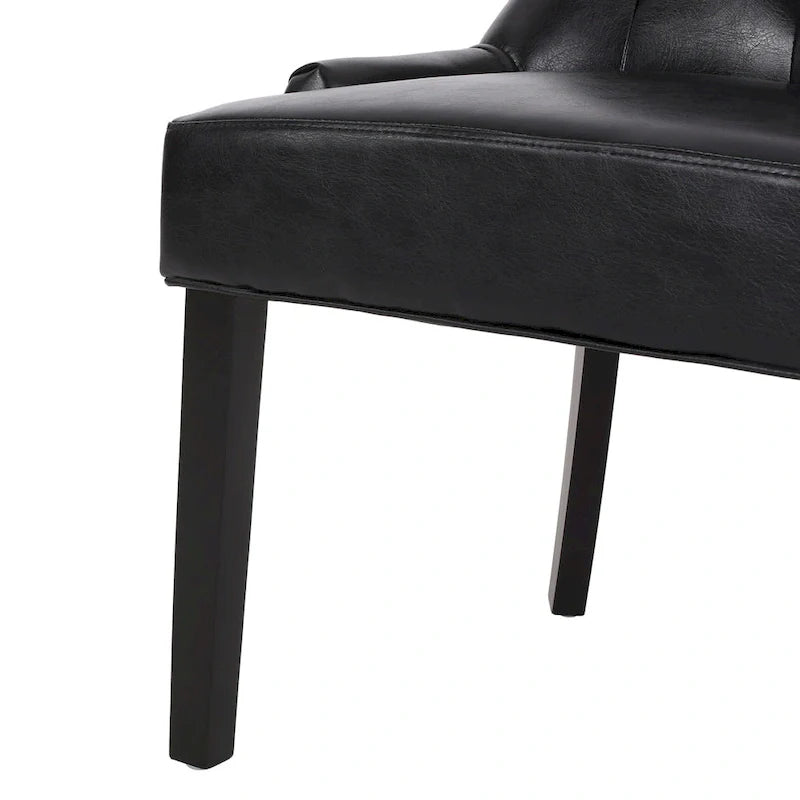 Tufted Dining Chairs with Armrests, Set of 6