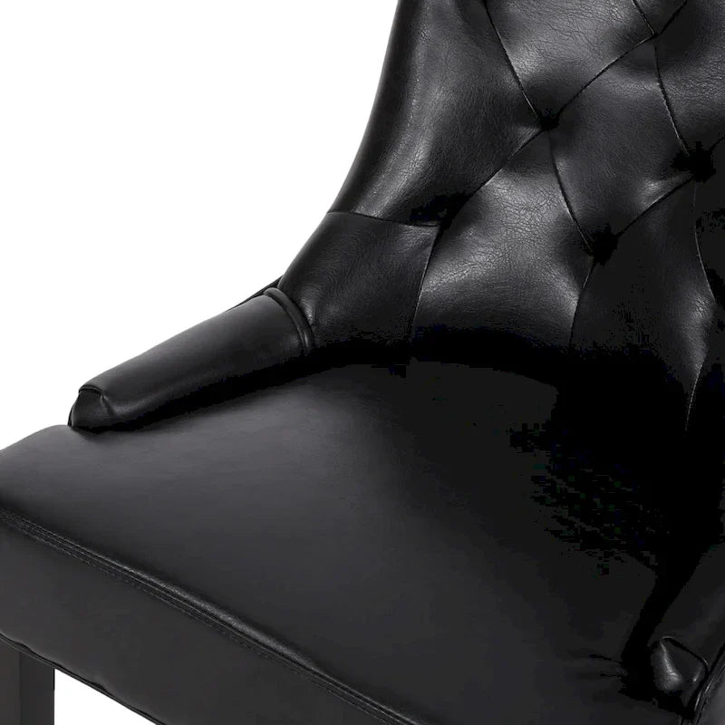 Tufted Dining Chairs with Armrests, Set of 6
