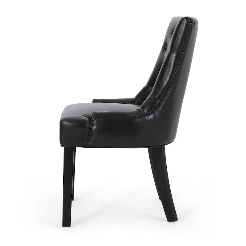 Tufted Dining Chairs with Armrests, Set of 6