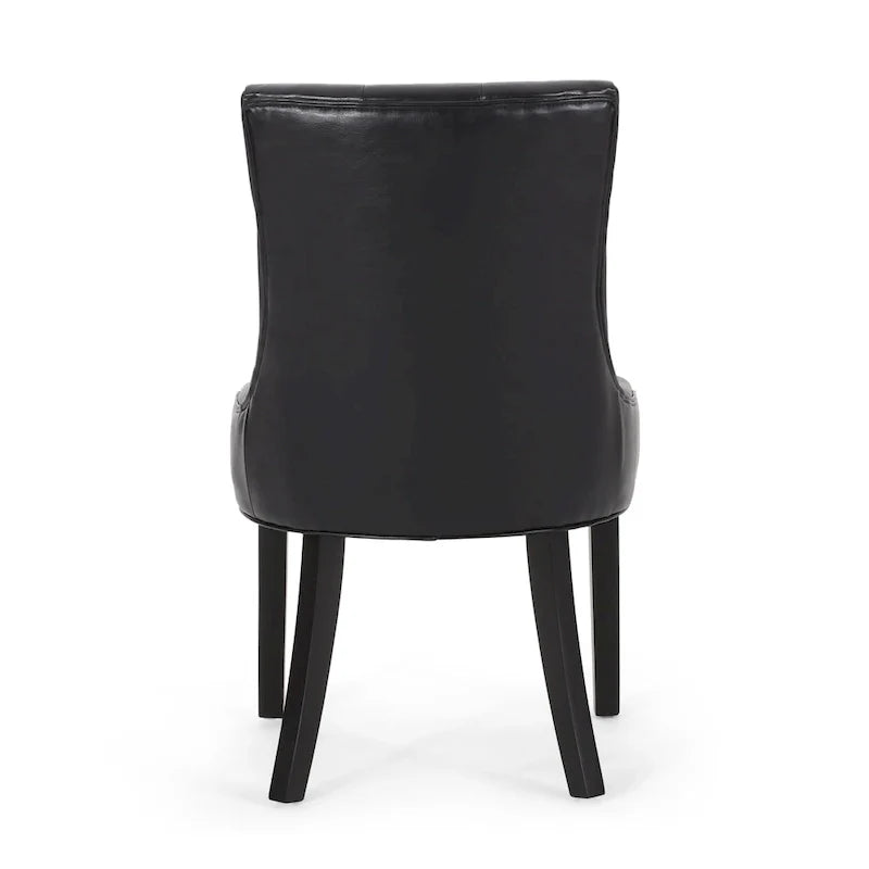 Tufted Dining Chairs with Armrests, Set of 6