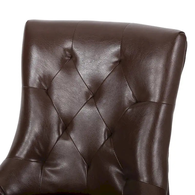 Tufted Dining Chairs with Armrests, Set of 6