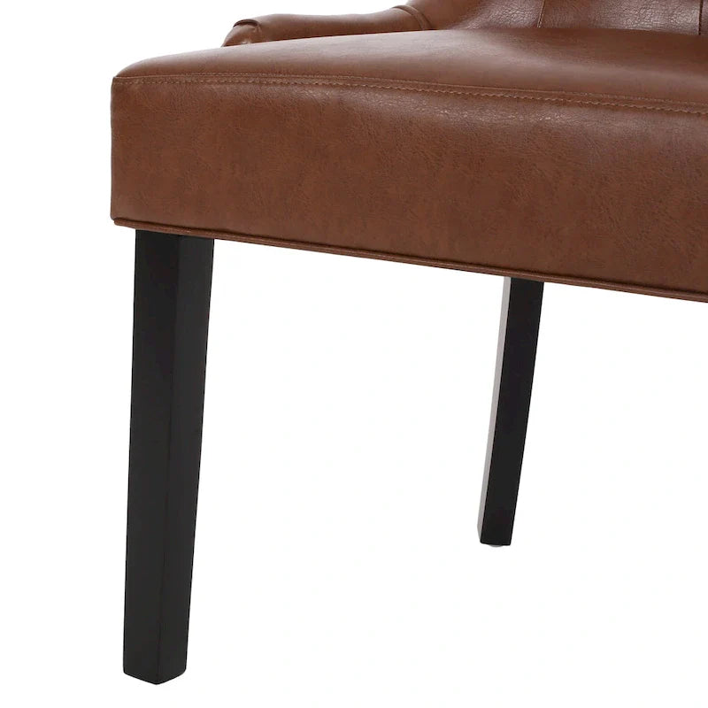 Tufted Dining Chairs with Armrests, Set of 6