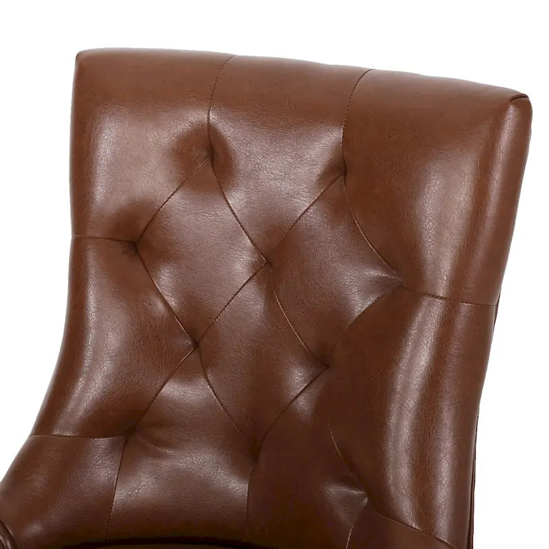 Tufted Dining Chairs with Armrests, Set of 6