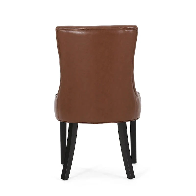 Tufted Dining Chairs with Armrests, Set of 6