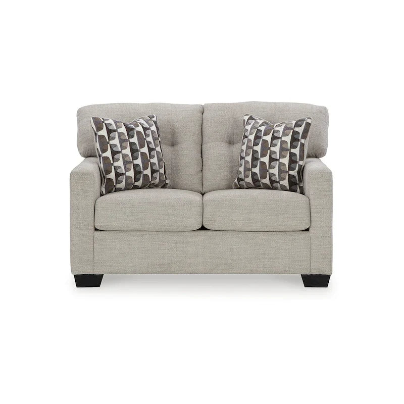 Tufted Loveseat with Polyester Upholstery