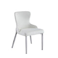 White Wing Back Side Chair (Set of 2)