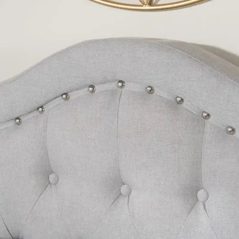 Queen Size Upholstered Tufted Platform Bed
