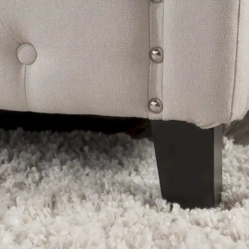 Queen Size Upholstered Tufted Platform Bed
