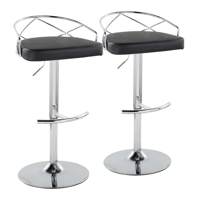 Adjustable Swivel Bar Stool (Set of 2)