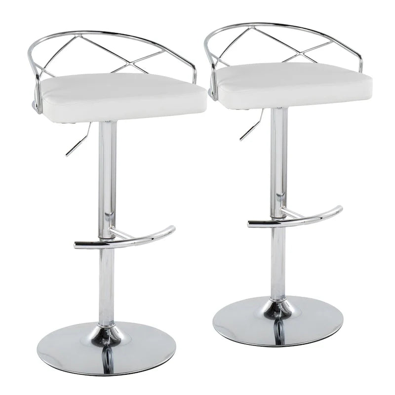 Adjustable Swivel Bar Stool (Set of 2)
