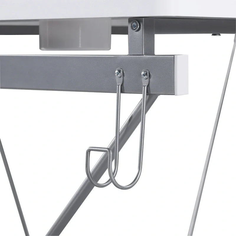 47.8 in. Gaming Desk with RGB LED Lighting and Monitor Shelf