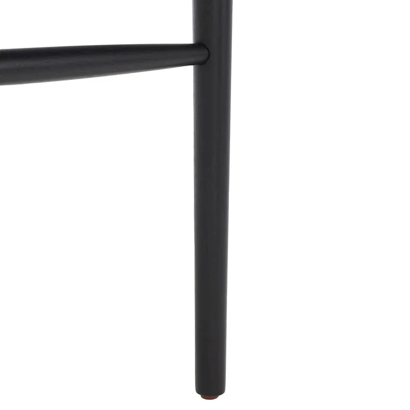 Retro 30-Inch Bar Stool with Curved Bentwood Back – 22W x 21D x 42H