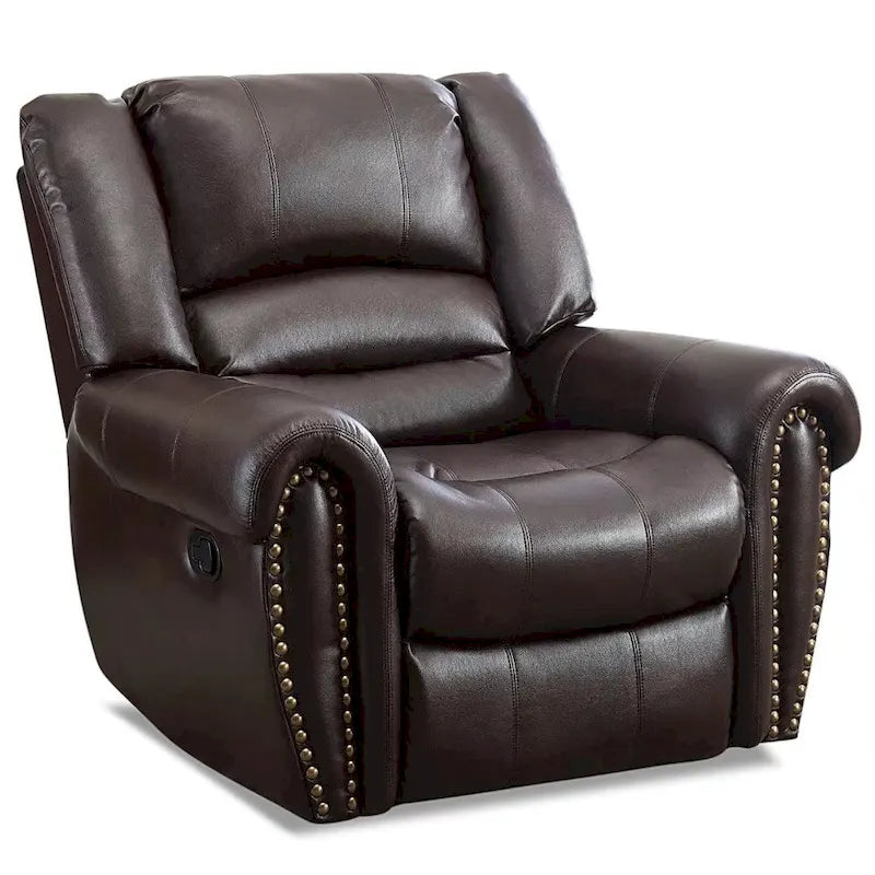 Manual Recliner Chair with Padded Armrests