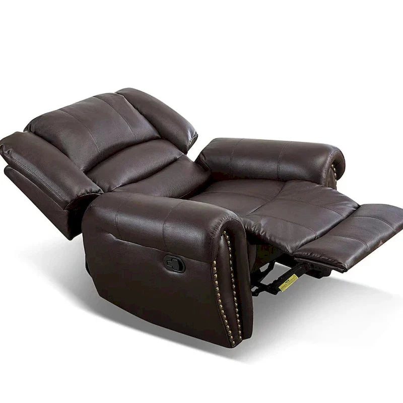 Manual Recliner Chair with Padded Armrests