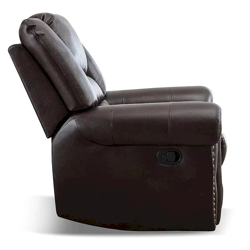 Manual Recliner Chair with Padded Armrests