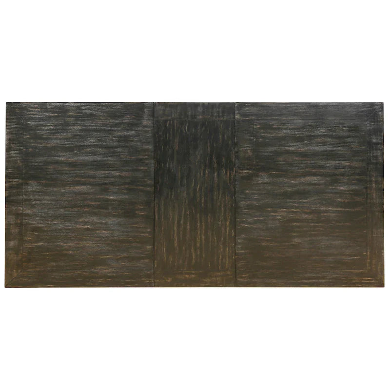 Rectangular Solid Wood Dining Table – Antique Black