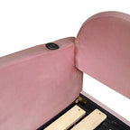 Twin Size Upholstered daybed with Trundle & 2 Drawers