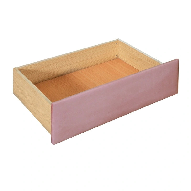 Twin Size Upholstered daybed with Trundle & 2 Drawers