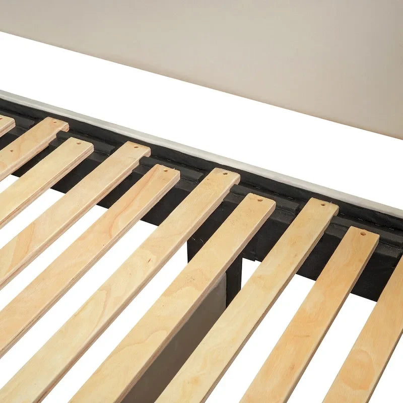 Twin Size Upholstered daybed with Trundle & 2 Drawers