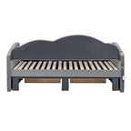 Twin Size Upholstered daybed with Trundle & 2 Drawers