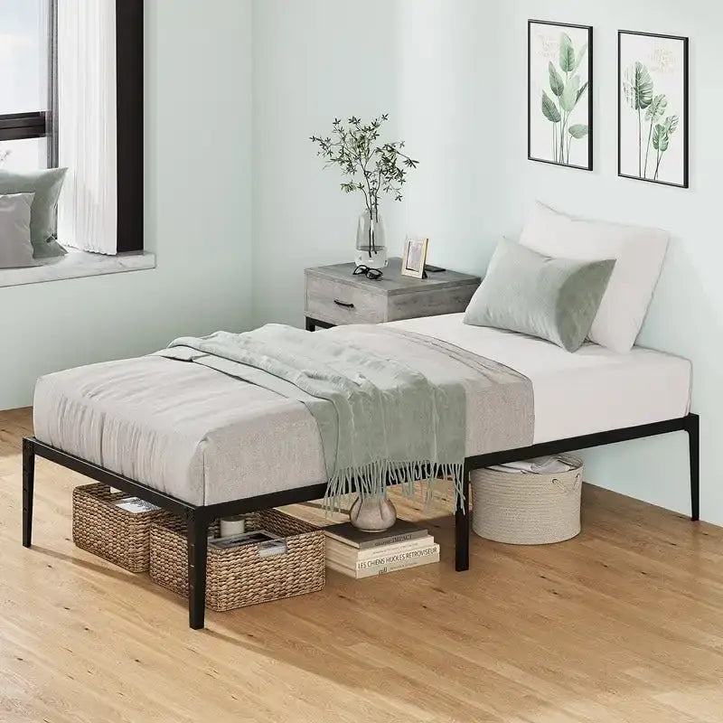 14 Inch Twin Size Foldable Bed Frame