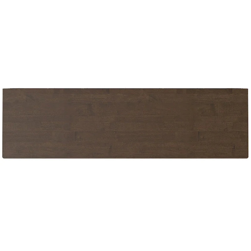 60-Inch 3-Door Sideboard Buffet Cabinet in Walnut Brown