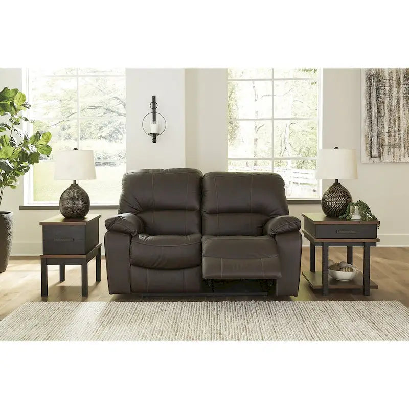 Brown Power Reclining Loveseat